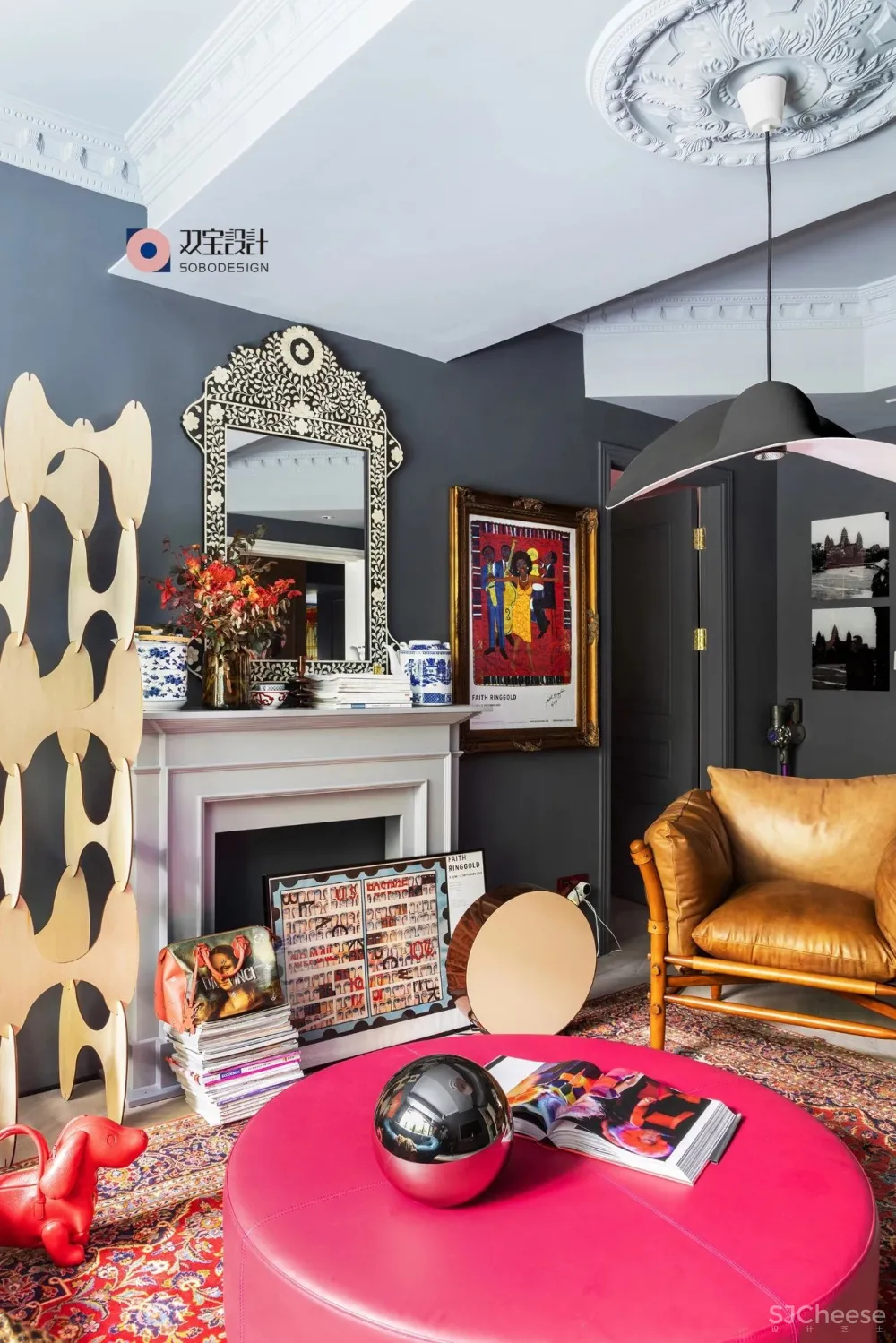 满满艺术复古风,她的家装扮得戏剧感十足 双宝设计