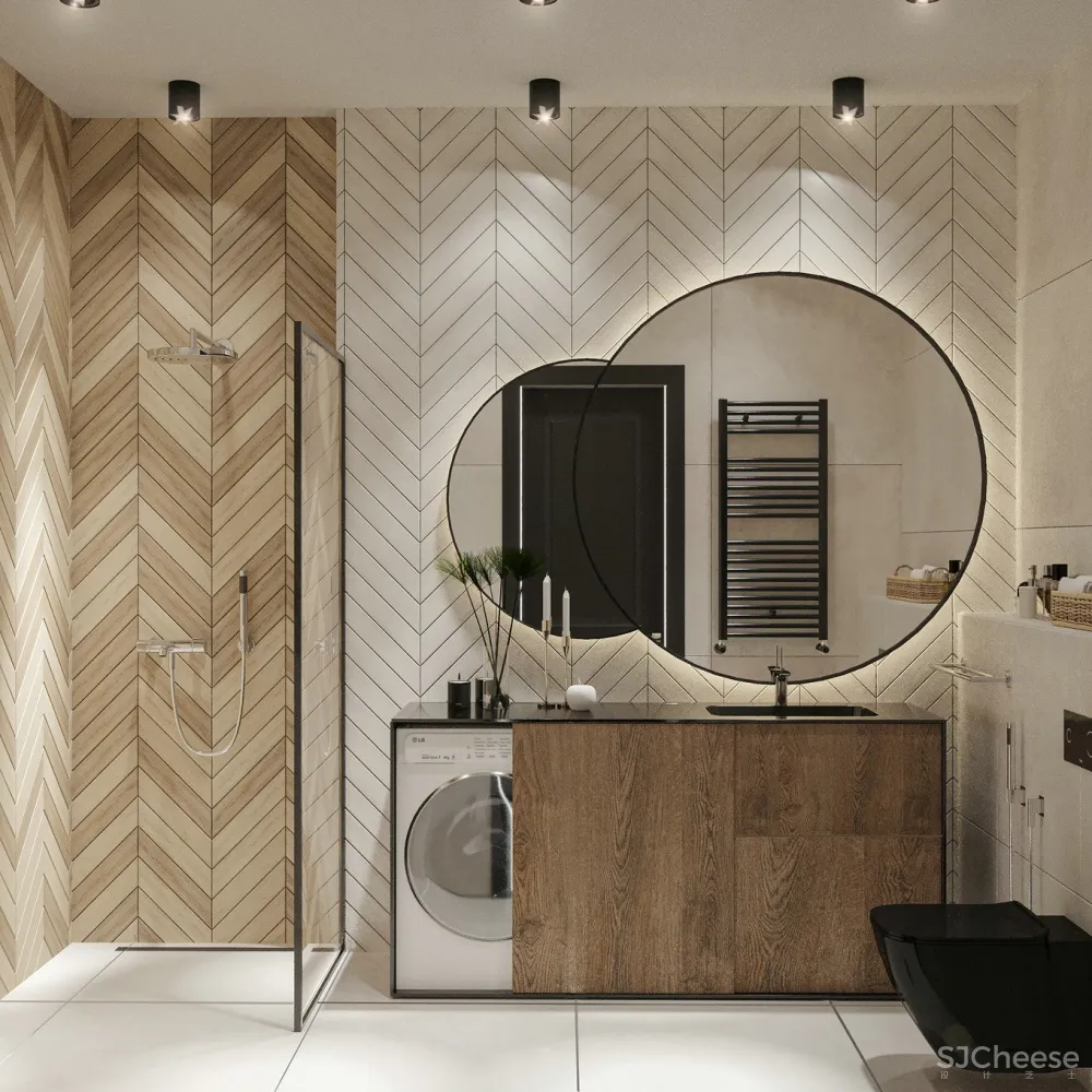 现代居所遇上斯堪的纳维亚元素，满满的精致感