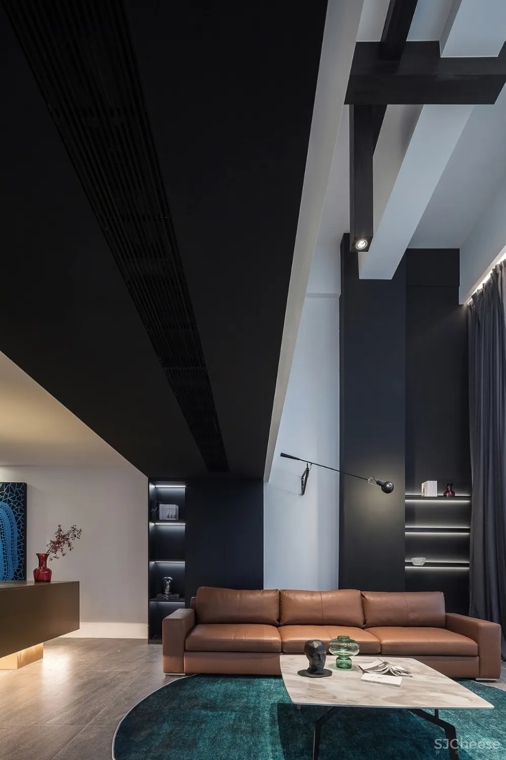 115㎡高级黑 奢华金精致住宅 上衍(莆田)室内设计空间