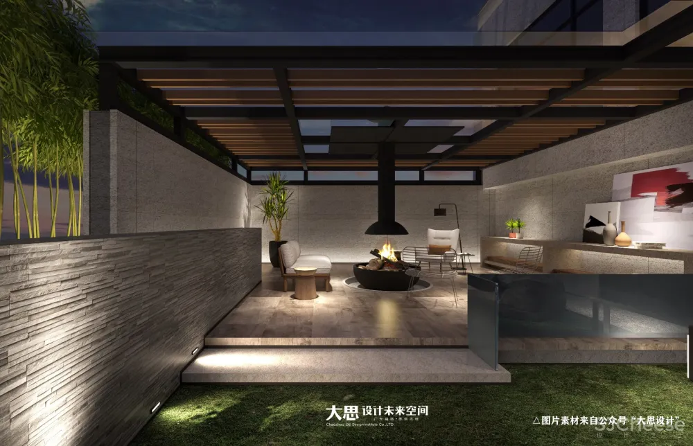 大思设计2019年度作品丨别墅清水映云天