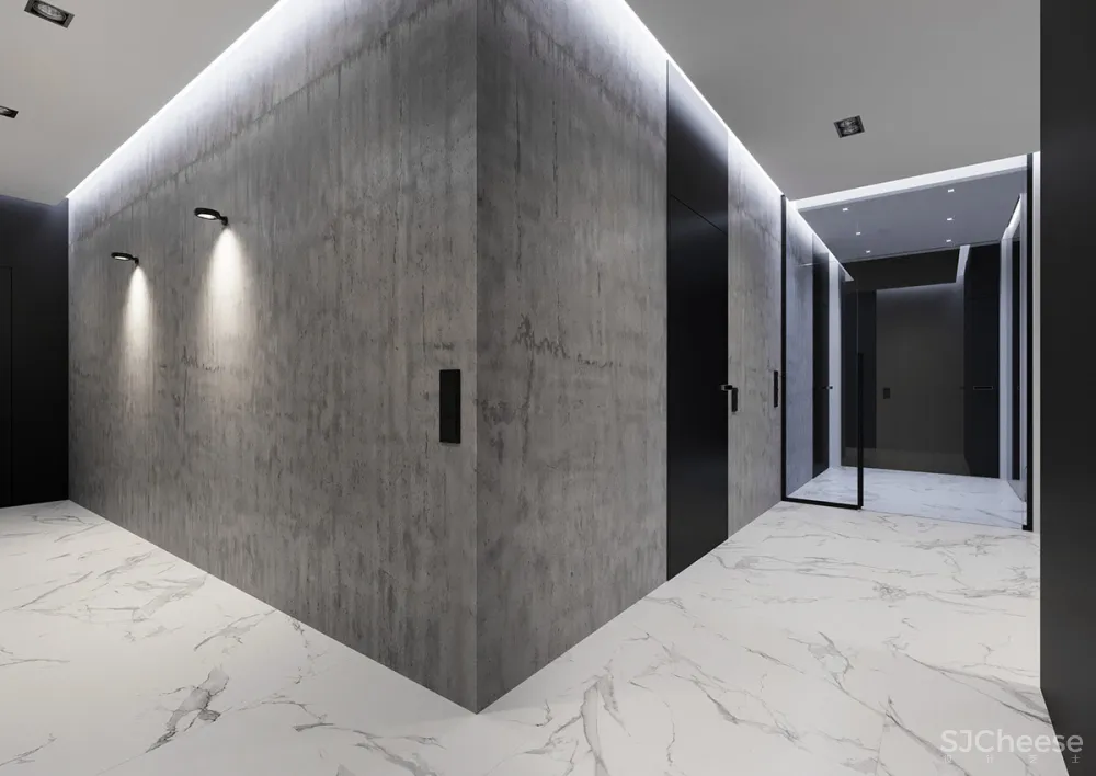 黑白灰现代简约住宅，简单不失精致！ Studio Light Design