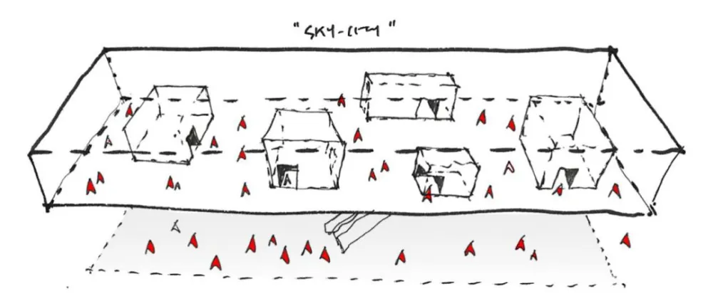 天空之城体验中心——未来城市设计 隐逸的东方意境 MDO木君设计