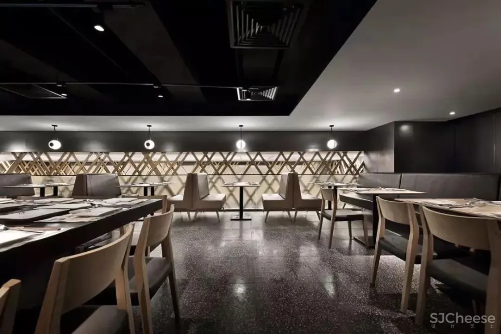 308㎡复古橄榄绿餐厅,邂逅那撩人的别样风趣! 艺鼎设计