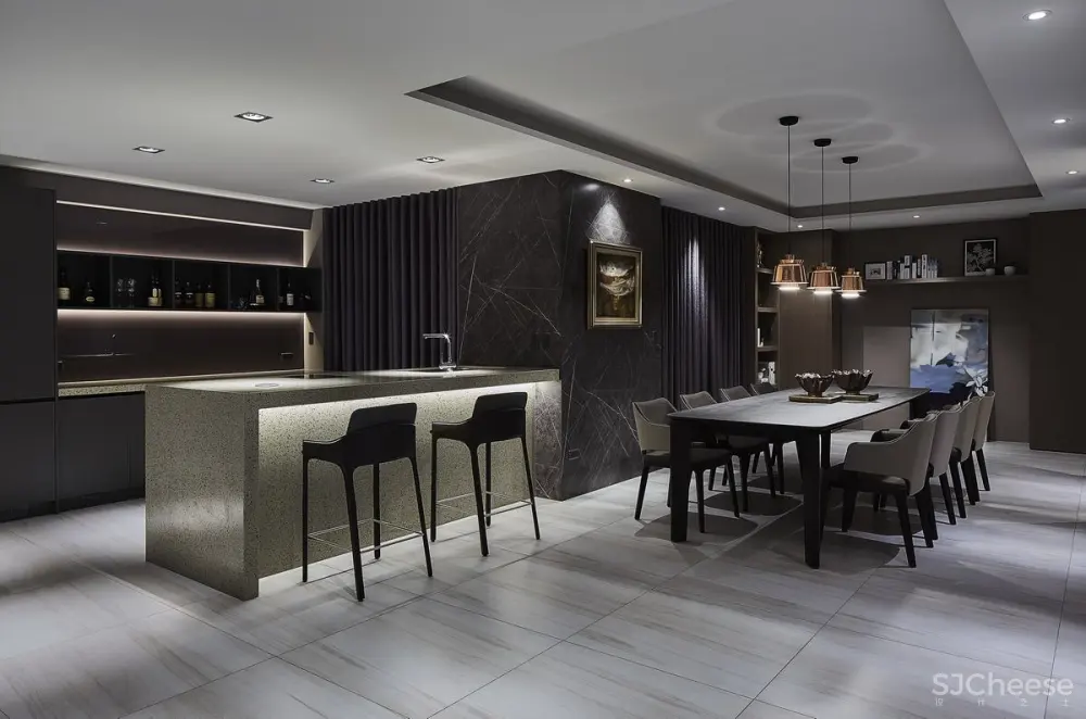 现代风大宅,优雅时尚,质感端庄