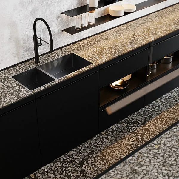 228㎡ 轻工业风, 普通的材质也能搭出高级感 Obriy Architects