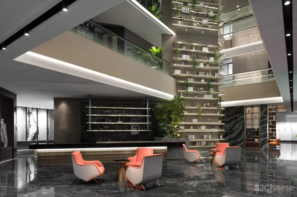 汇亚陶瓷总部展厅:让空间在自由中流淌 拓维设计