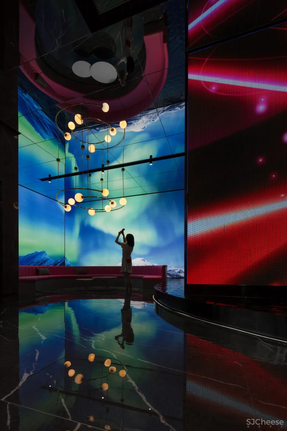 汇亚陶瓷总部展厅:让空间在自由中流淌 拓维设计