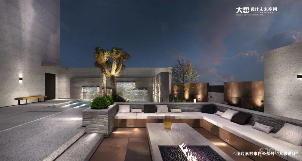 大思设计2019年度作品丨别墅清水映云天