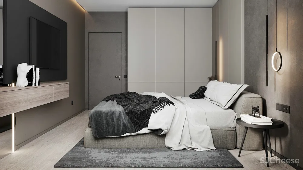 质感的舒适，高级无色系的自然居所