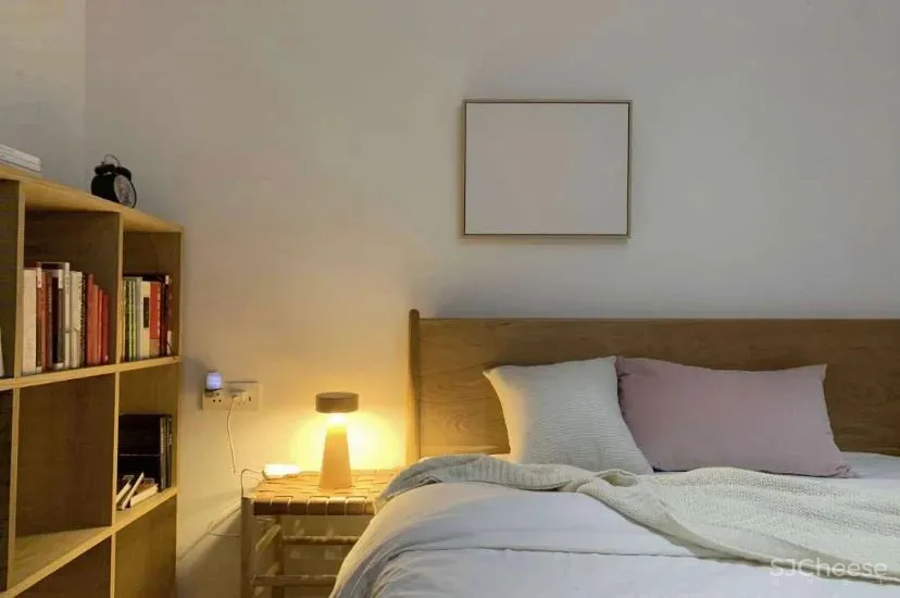 武汉108㎡自然风的家,原木、白墙 通透玻璃,实用不单调