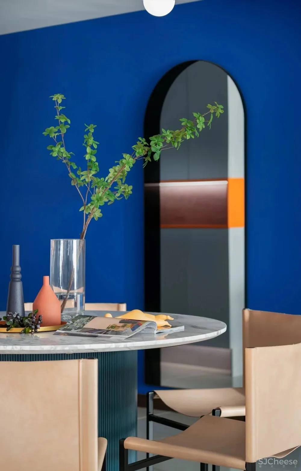 这样的撞色搭配,太美了!