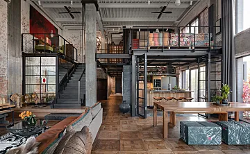 极具色彩感的工业居所!