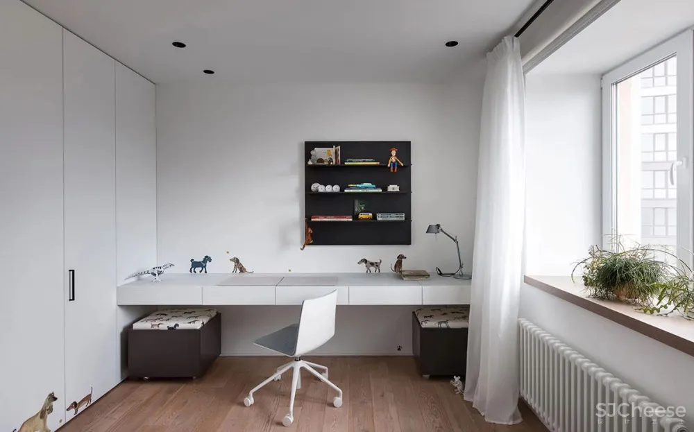 一家三口93.5平米,正是合适的惬意与舒适