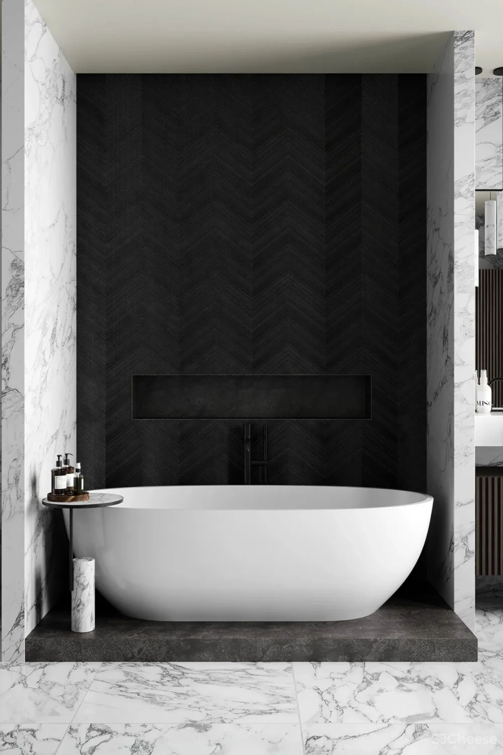 180㎡年轻夫妇的家，高级灰 大理石，这样才高级！