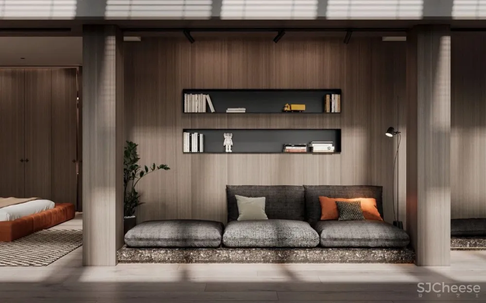 自然简约的两层公寓，一家四口的温馨日常！