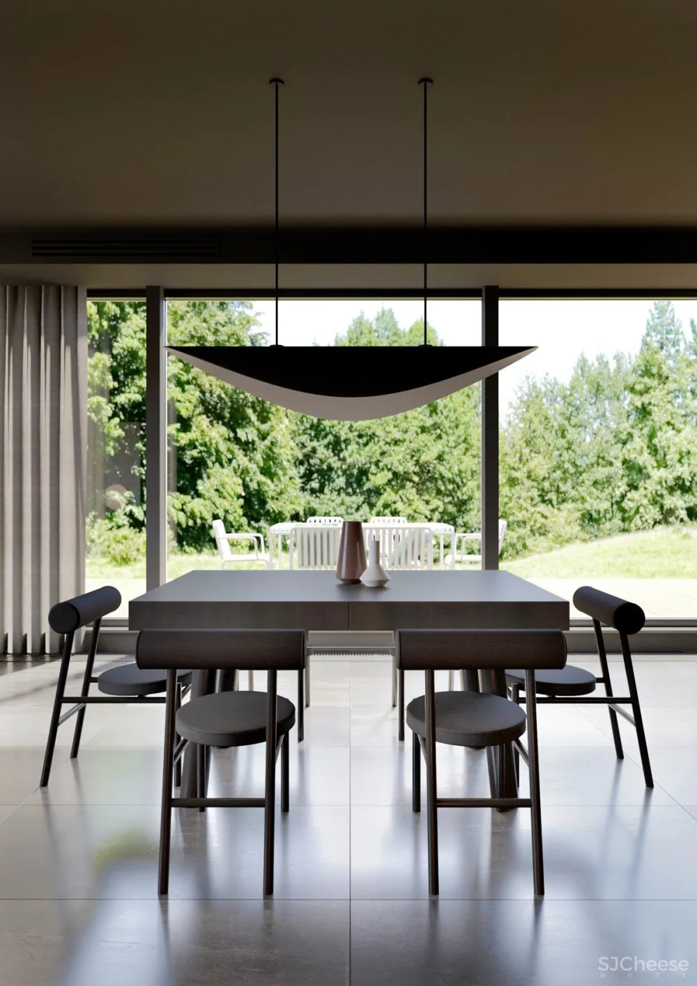 174㎡ 高级黑住宅,墙面这样设计更有质感