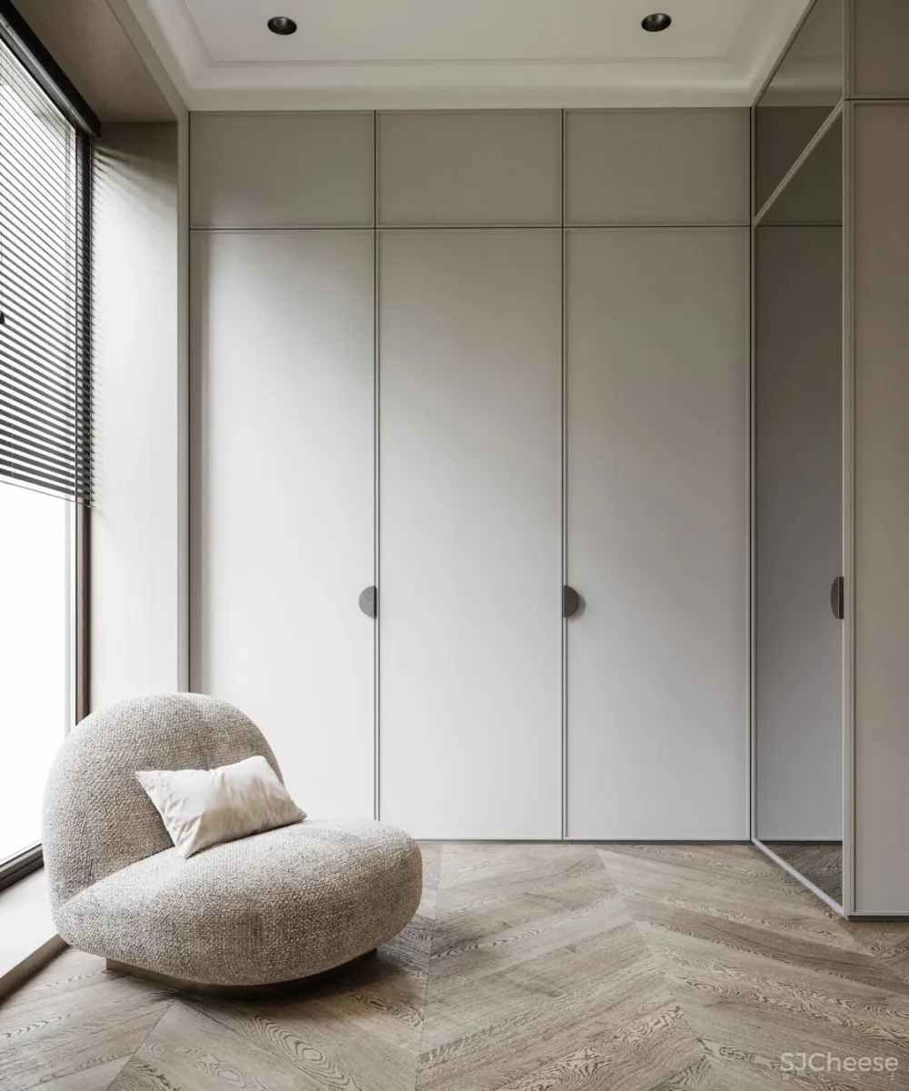 105㎡三居室，巧用线条打造超高颜值的家！