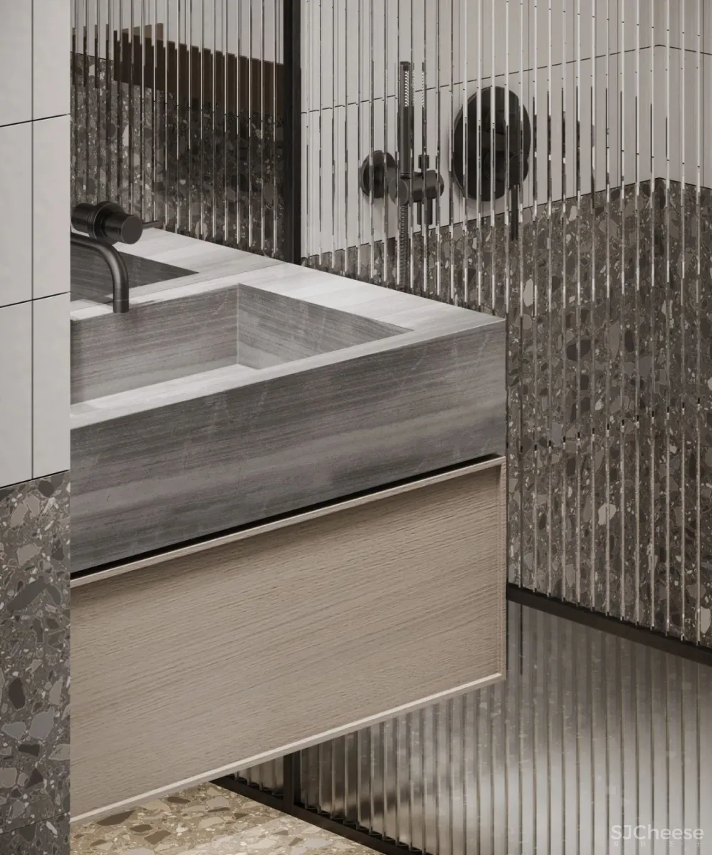 105㎡三居室，巧用线条打造超高颜值的家！