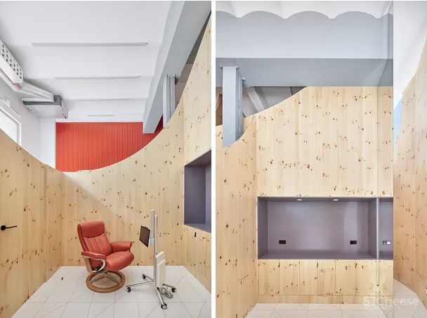 弧形隔断“森林” 西班牙Impress牙科诊所 Raúl Sánchez Architects