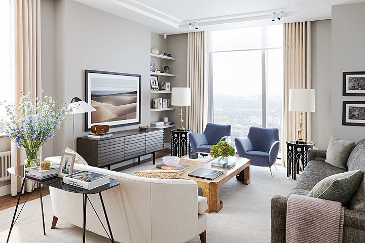 Sergey Ogurtsov | Moscow Apartment , 现代温馨的四口之家