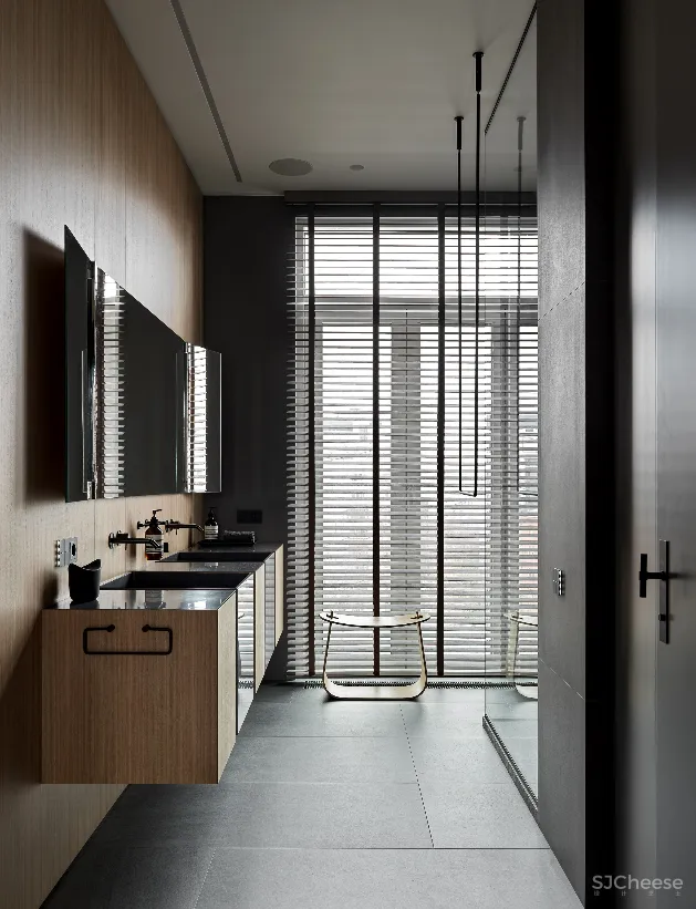 独居女性的126平米让时髦与智能打造“暗黑系”的温暖空间