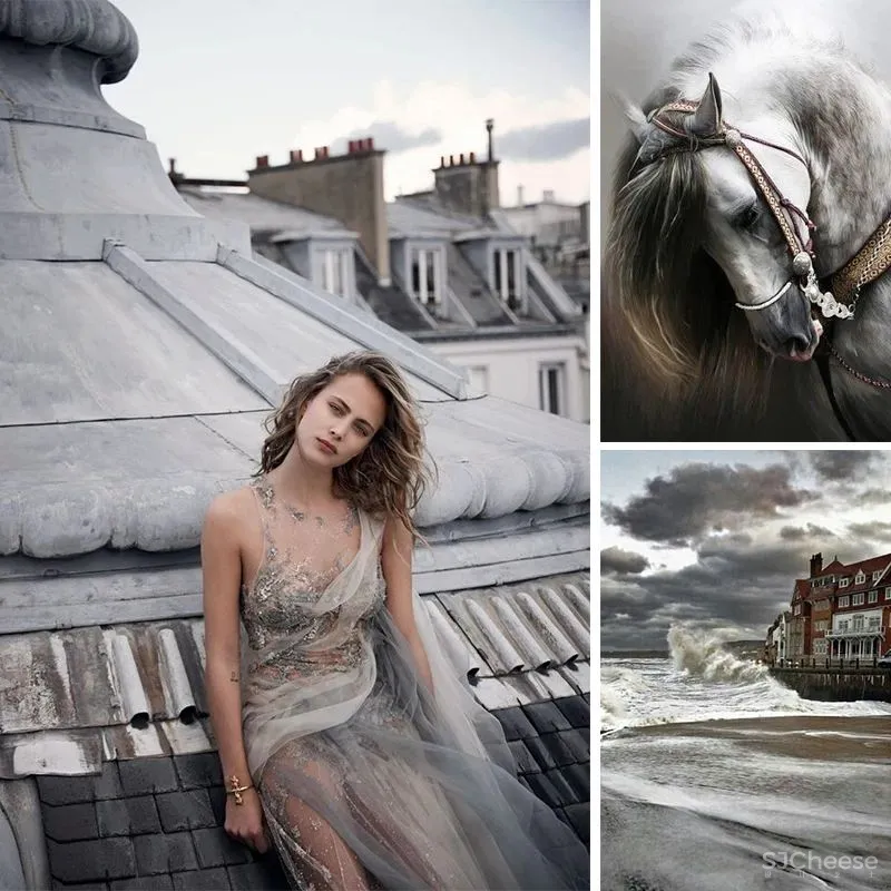 高级灰 棕色，华灯初上夜未央，细品冷酷都市的温柔细腻