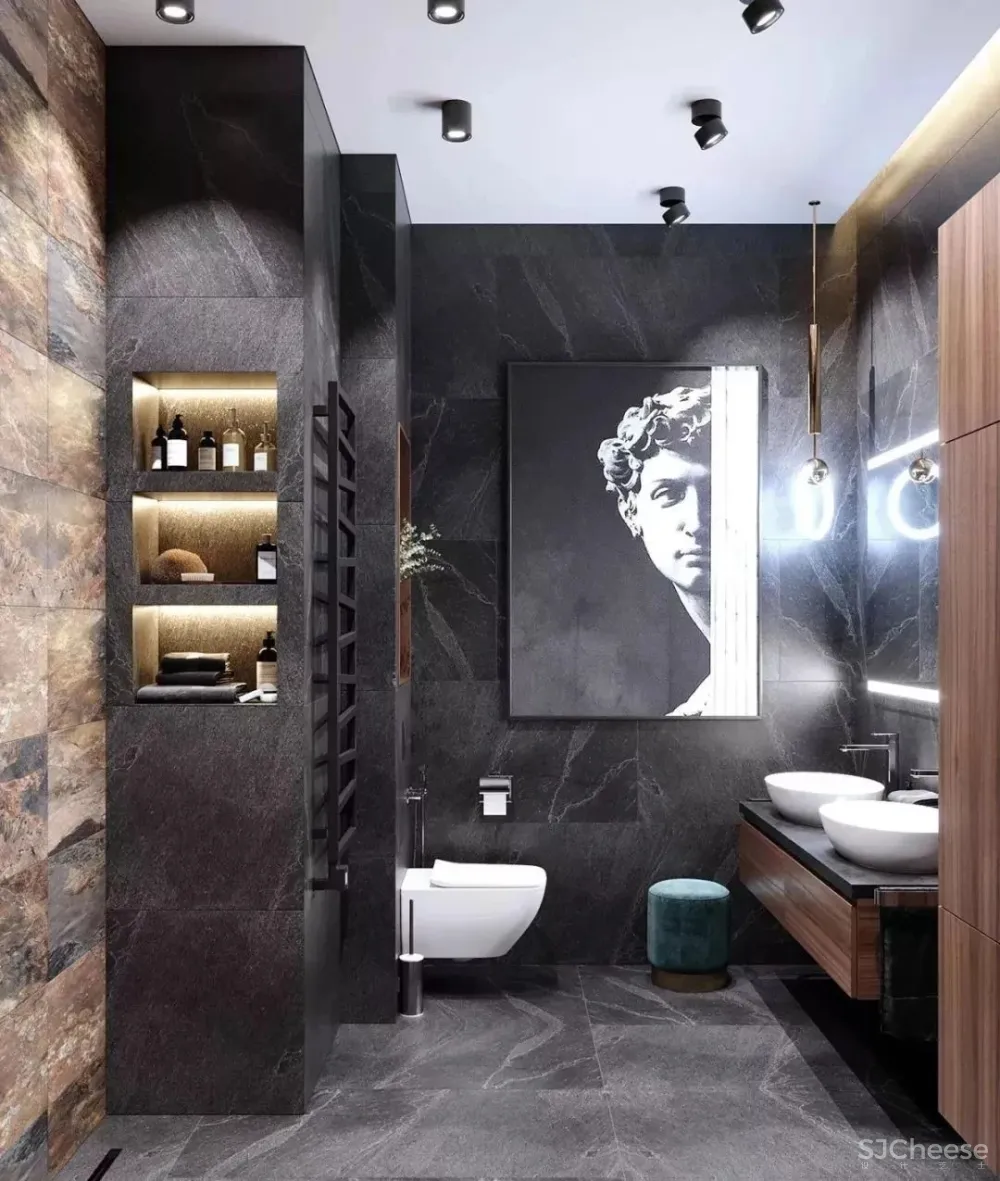 110㎡知性优雅住宅,令人无法抗拒的时髦蓝色!