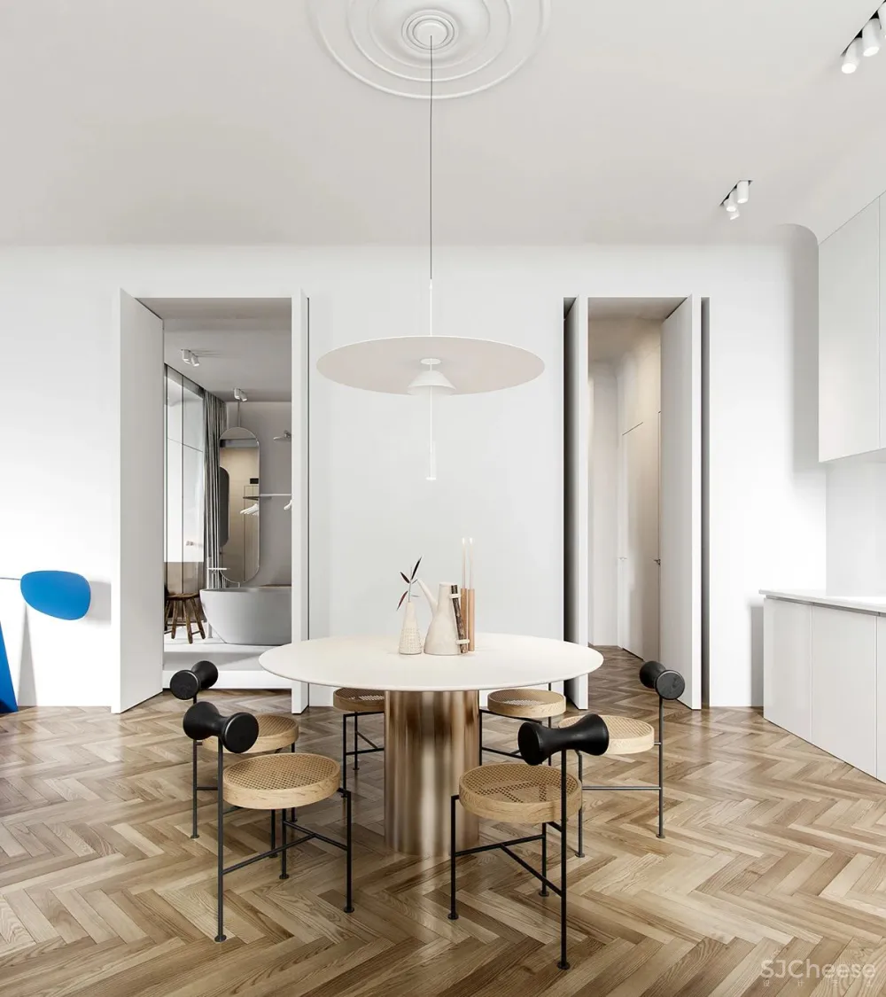 85㎡住宅,质感与极简的生活居所