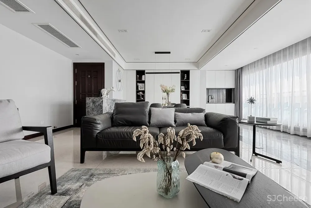 130㎡精装房改造，简约纯净的空间，才是生活的模样 初晨设计