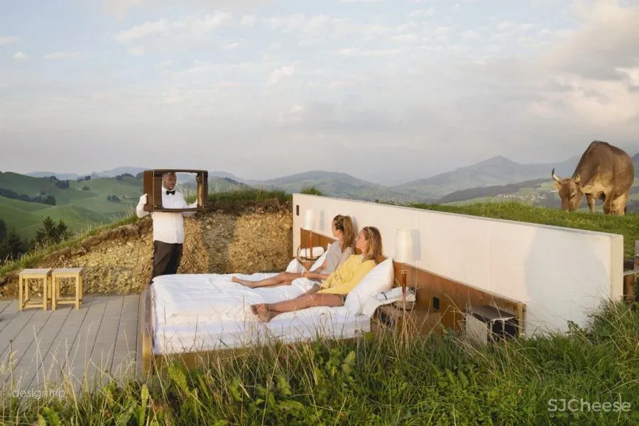 这个酒店,没有门、没有墙、没有天花板、没有厕所……