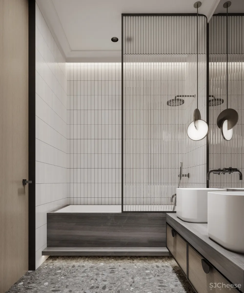 105㎡三居室，巧用线条打造超高颜值的家！