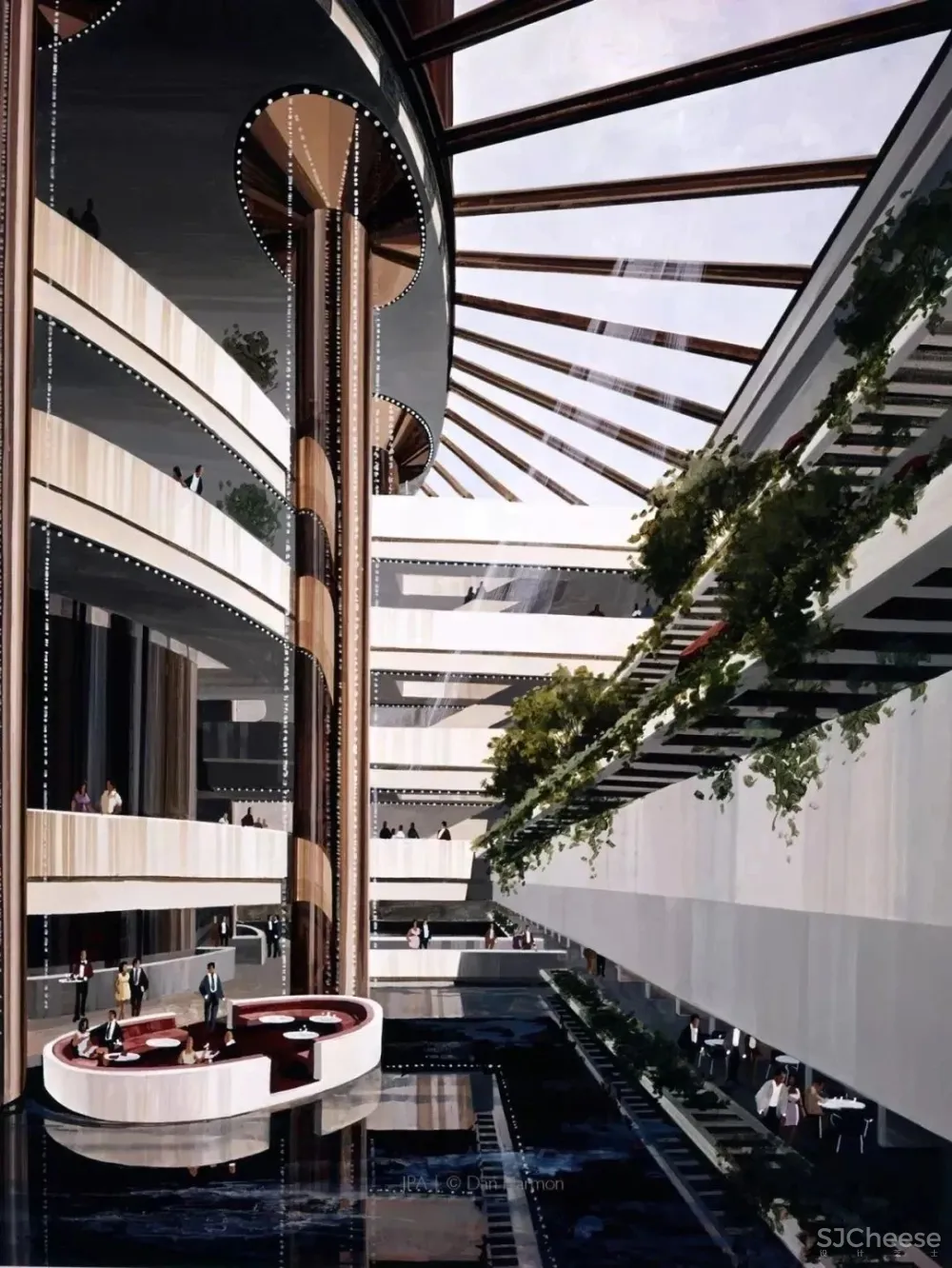 纪念最美“中庭”建筑师-约翰∙波特曼 John Portman