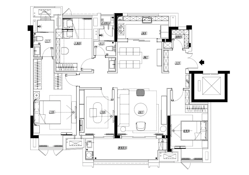 GNU新作 重庆·永川万科城 |深邃蓝,理性美