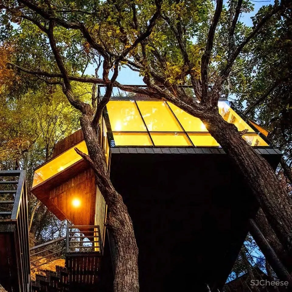 深山里的茶园民宿,美。