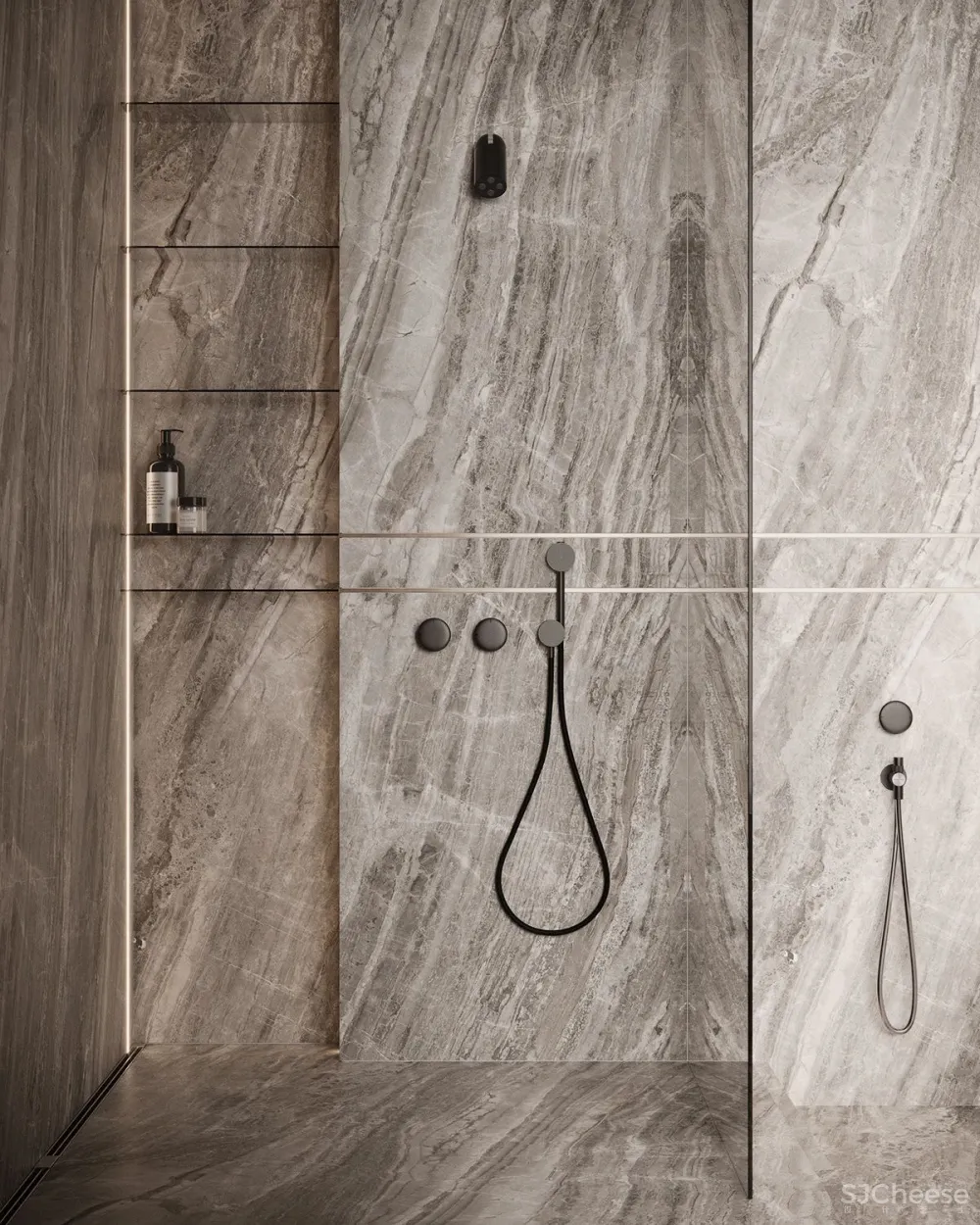 170㎡大都市住宅，大理石 胡桃木，绝对的美学！