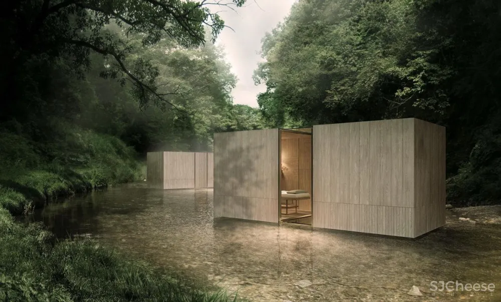 Gwenael Nicolas | Sen Hakone度假村 , 日式“虚拟酒店”的构想