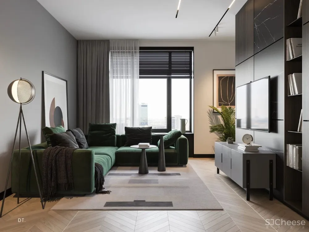 绿色 轻奢,写意悠然清新空间