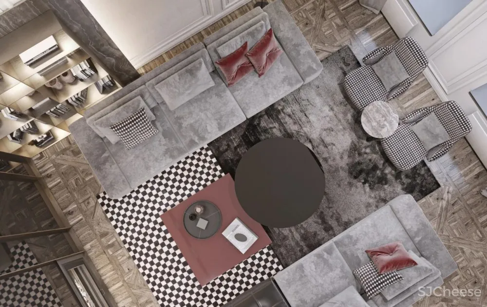 200㎡精致轻奢住宅,一抹低调红很高级!