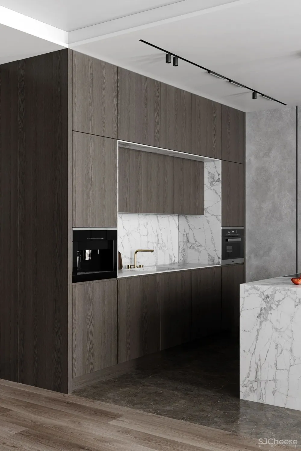 180㎡年轻夫妇的家，高级灰 大理石，这样才高级！