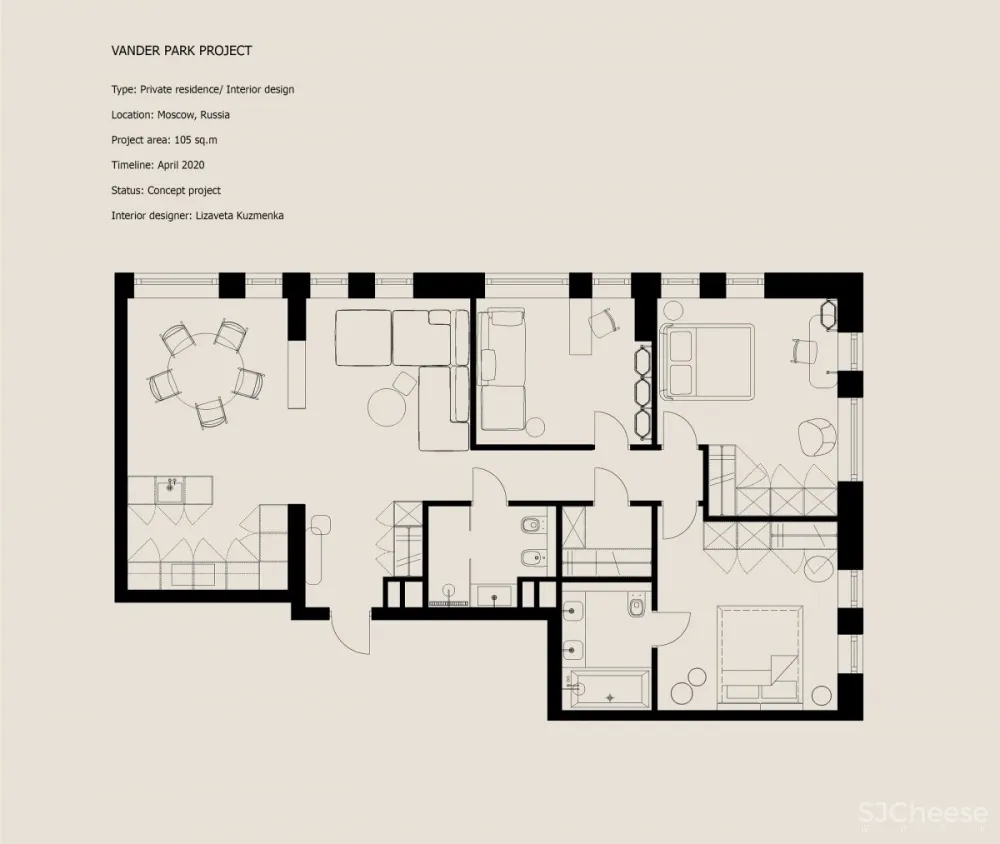 Lizaveta Kuzmenka | Vander Park , 极简主义轻奢风格