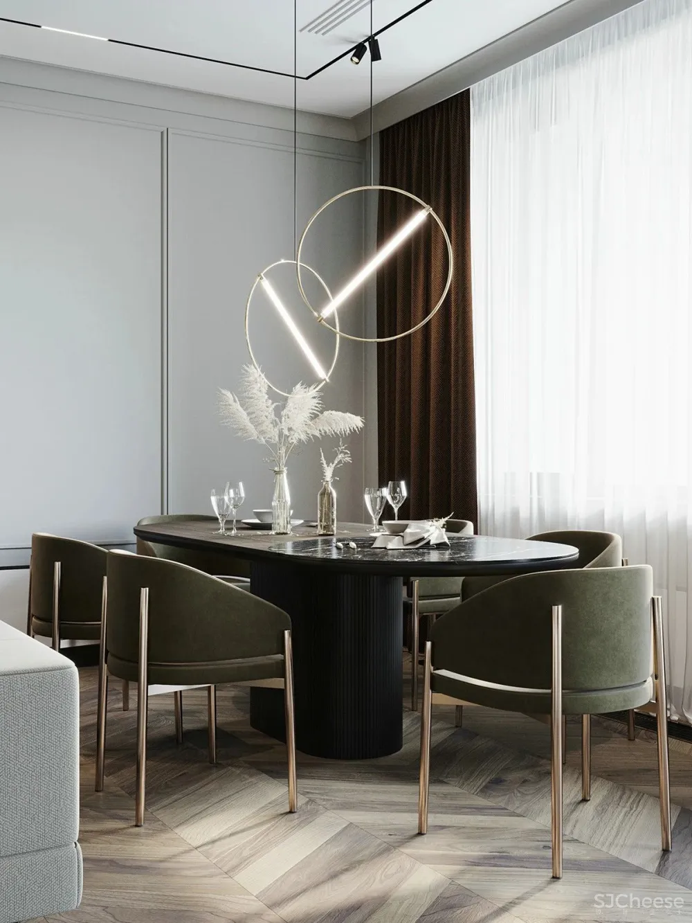 140㎡精致轻奢美宅，品味小资生活的浪漫情调！