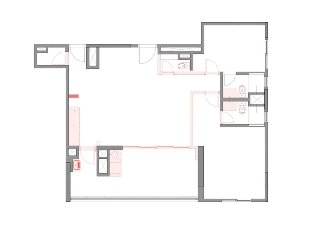 户型这么改,90㎡ 也有豪宅感!