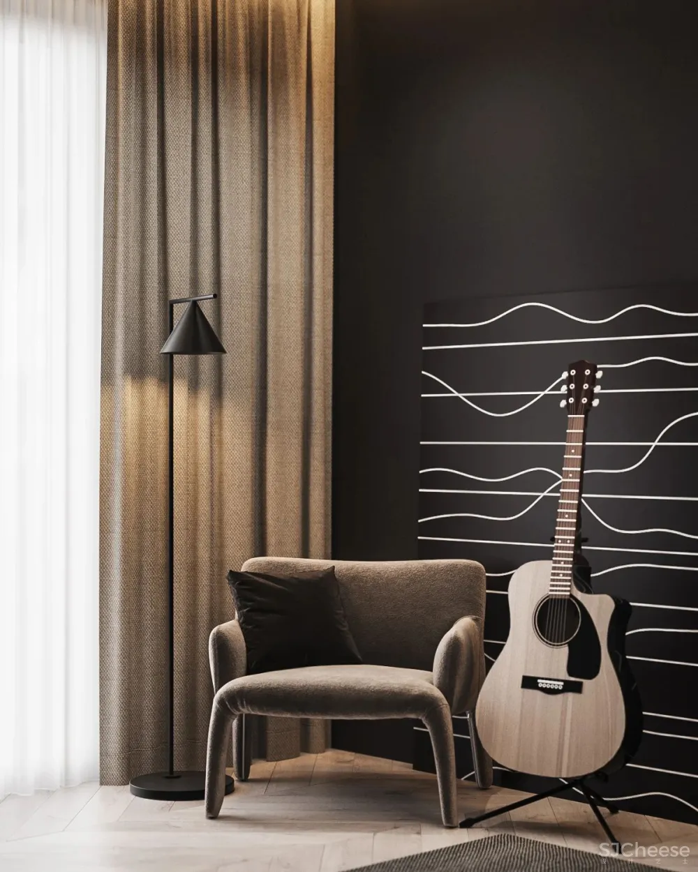 170㎡大都市住宅，大理石 胡桃木，绝对的美学！