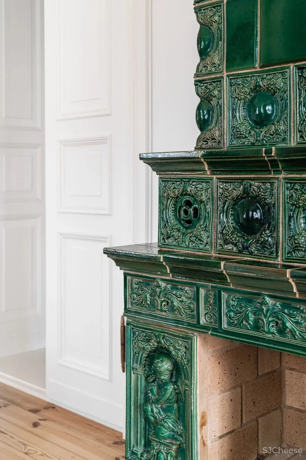 这个以“绿”为美的空间,打造出了现代与古典兼具的极致魅力