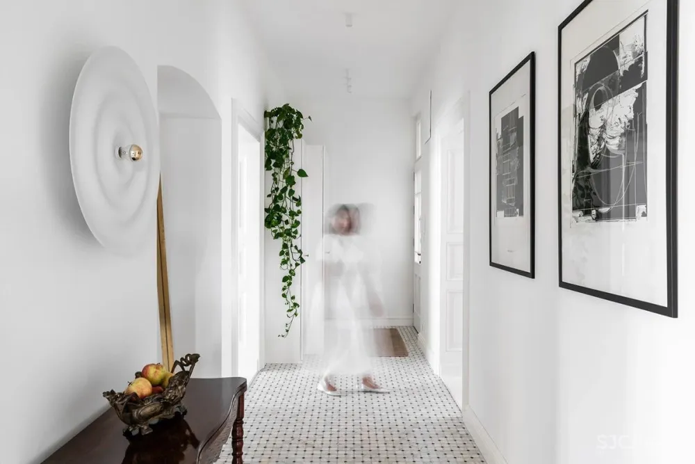 这个以“绿”为美的空间,打造出了现代与古典兼具的极致魅力