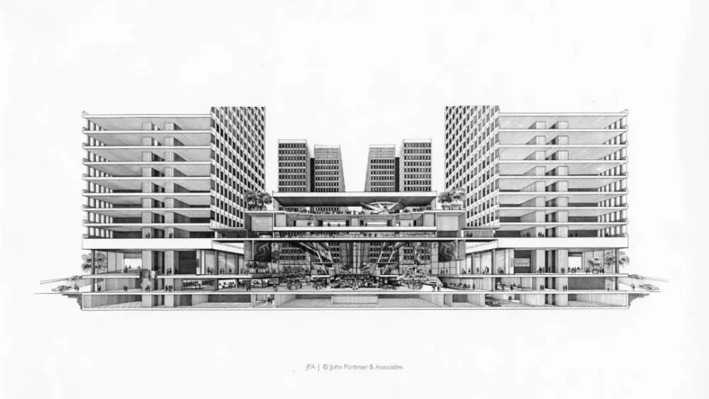 纪念最美“中庭”建筑师-约翰∙波特曼 John Portman