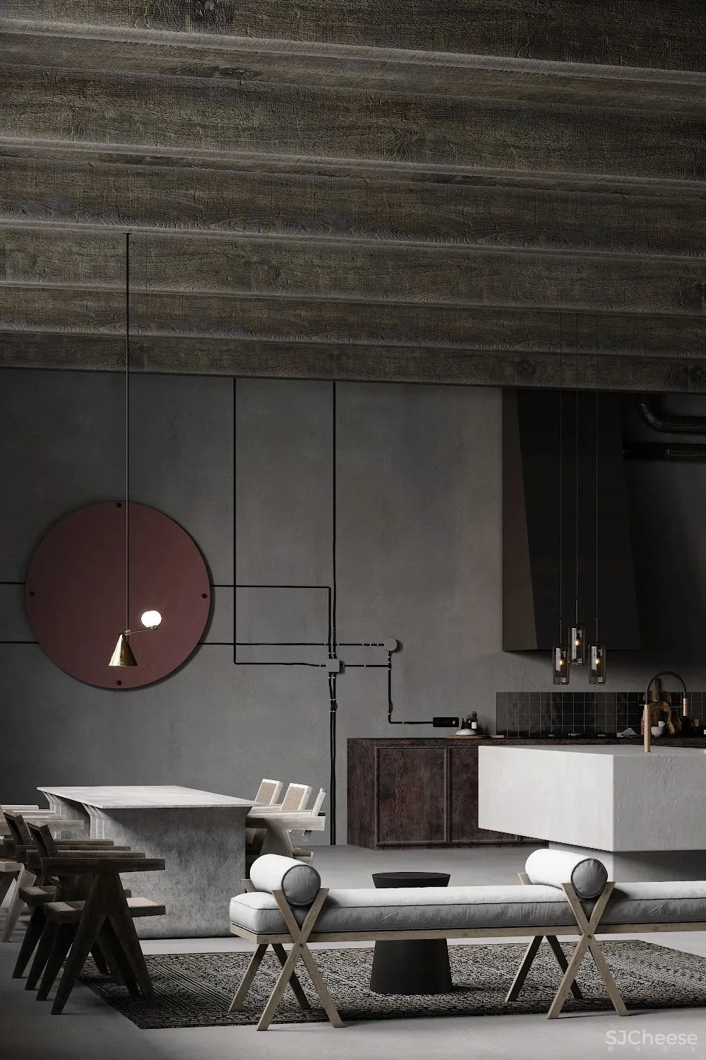 高冷色系空间,这质感太高级了!