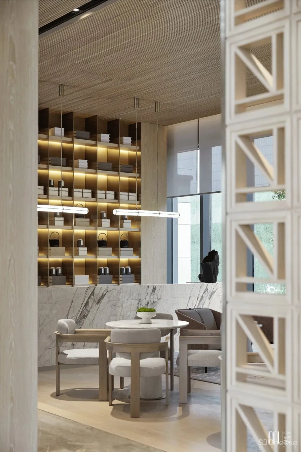 首铸御峰华庭售楼处：借自然之境，述东方雅致人文 GNU