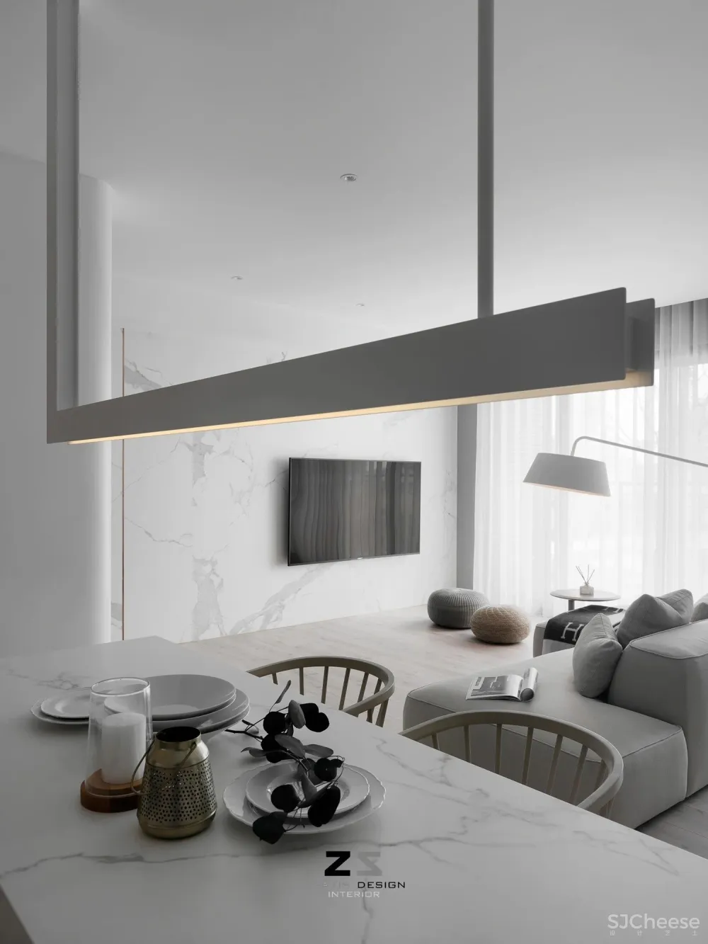 极简白 原木,舒适生活家