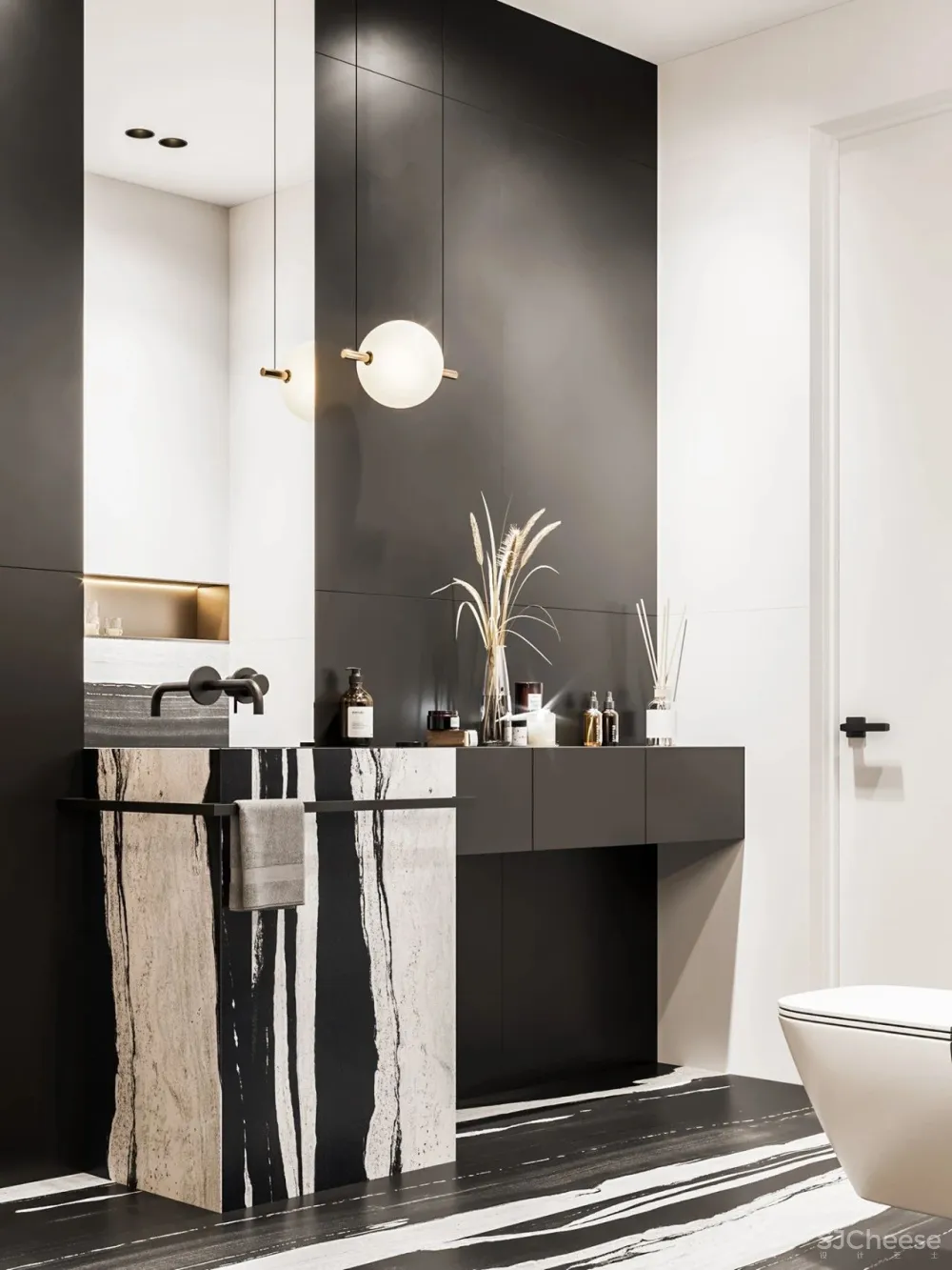 113㎡实用大两居,轻奢简致!